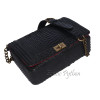 Snakeskin purse black matt CL-92