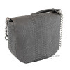 Snakeskin crossbody bag grey matt CL-32