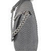 Snakeskin crossbody bag grey matt CL-32