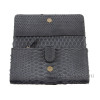 Genuine snakeskin purse grey matt WA-9