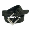 Snakeskin belt black matt AC-77