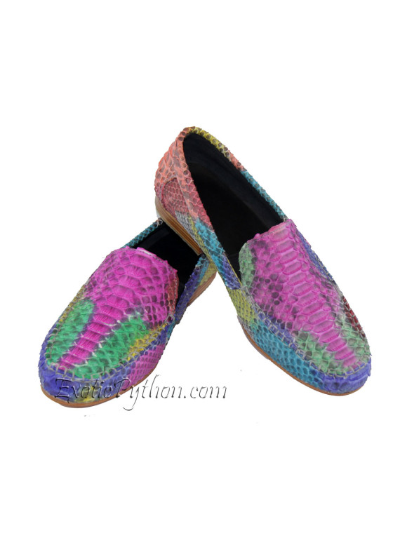 Snakeskin moccasins SH-22