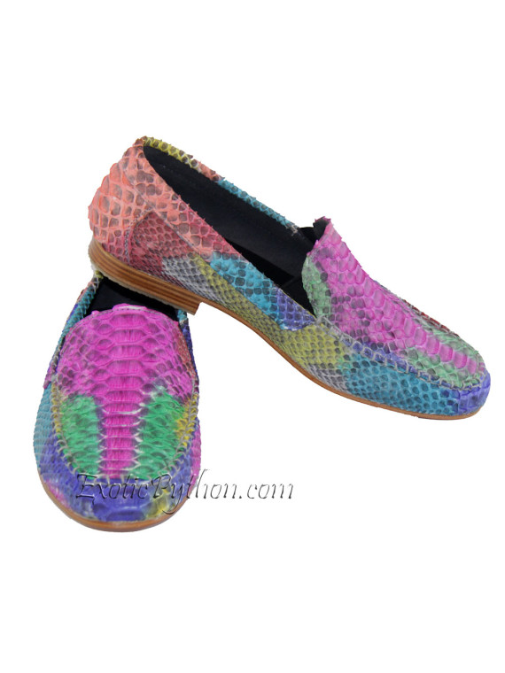 Snakeskin moccasins SH-22