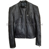 Snakeskin leather jacket men's JK-29