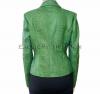 Snakeskin jacket green matt JK-28