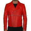 Mens snakeskin jacket red matt JK-27