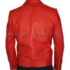 Mens snakeskin jacket red matt JK-27