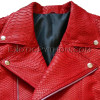 Mens snakeskin jacket red matt JK-27