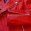 Mens snakeskin jacket red matt JK-27