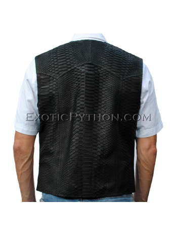 Snakeskin vest black matt JK-36