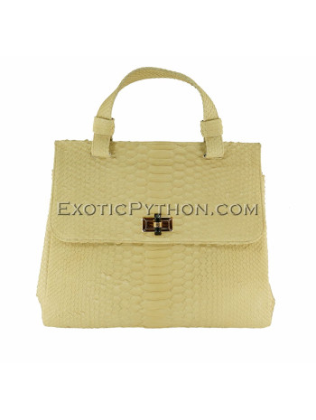 Snake handbag beige matt BG-216