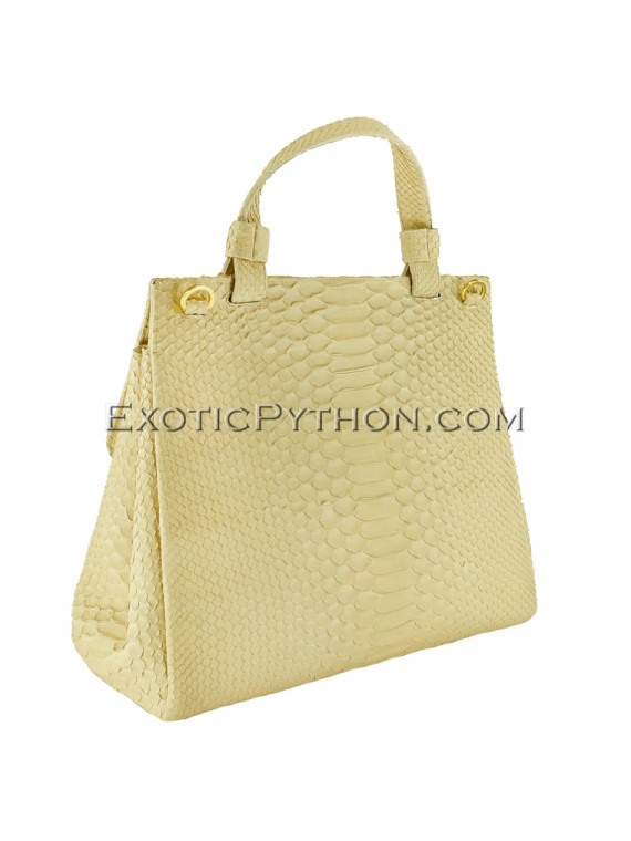 Snake handbag beige matt BG-216