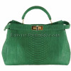 Snakeskin bag green matt BG-215