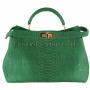 Snakeskin bag green matt BG-215