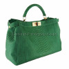 Snakeskin bag green matt BG-215