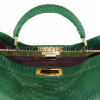 Snakeskin bag green matt BG-215