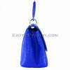 Snakeskin handbag bright blue matt BG-220