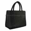 Python handbag classic black matte bg-213