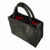 Python handbag classic black matte bg-213