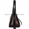 Snake leather bag brown motive BG-218