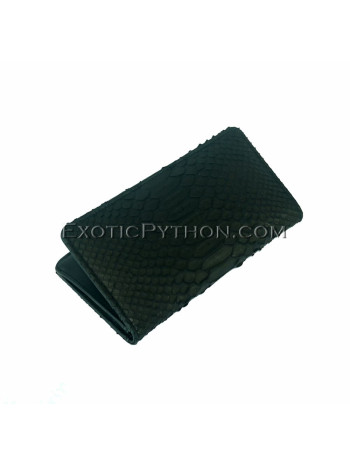 Python leather wallet black matt WA-64