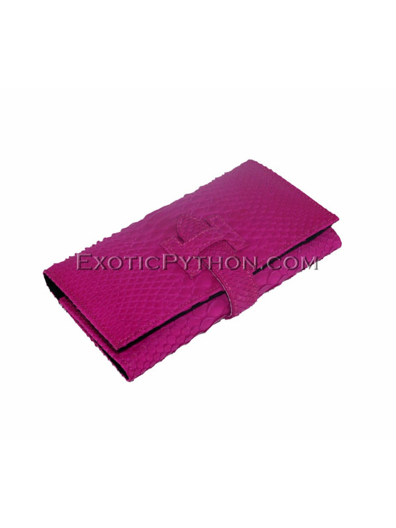 Snakeskin wallet fuchsia matt WA-65