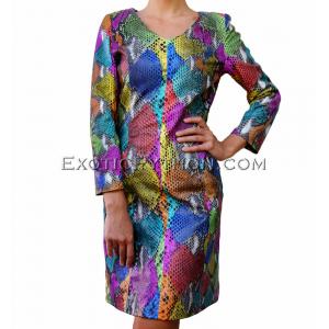 Snakeskin dress multicolor  JK-14