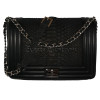 Snakeskin crossbody bag classic black CL-21