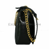 Snakeskin crossbody bag black shiny CL-201