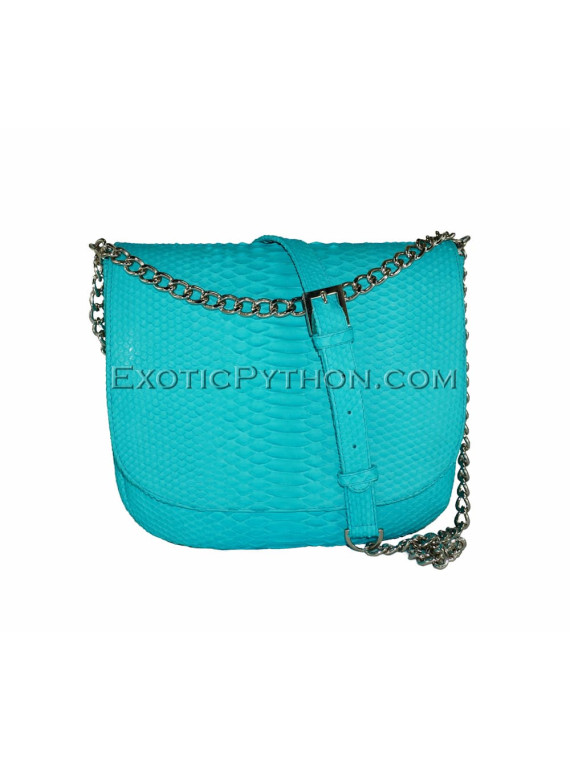 Snakeskin purse light blue CL-202