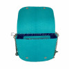 Snakeskin purse light blue CL-202