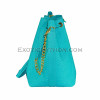 Snakeskin crossbody bag light blue CL-204