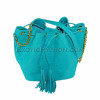 Snakeskin crossbody bag light blue CL-204