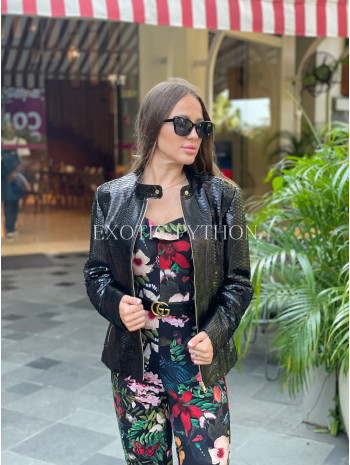 Python leather jacket  JT-125