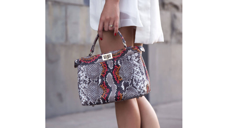  Snakeskin bag created under the brilliant idea of the famous Italian brand