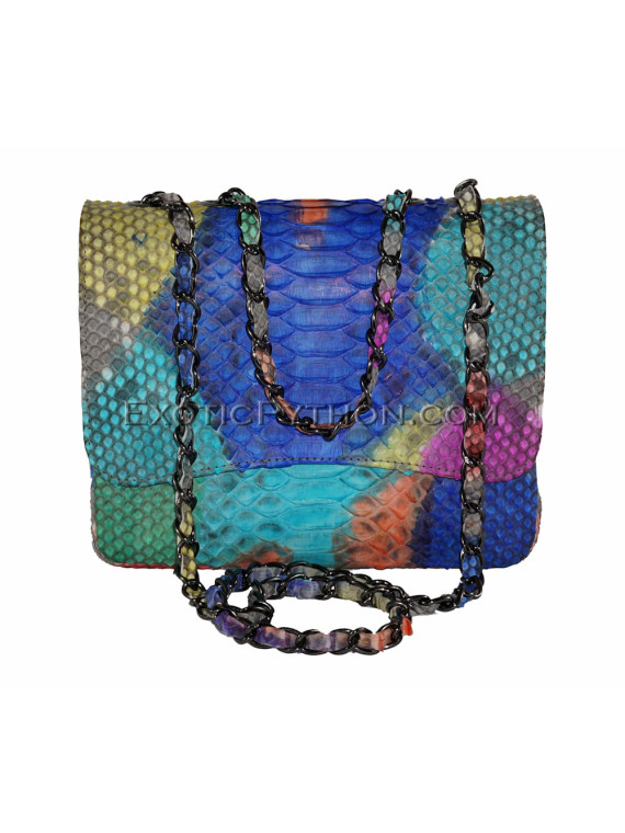 Multicolor snakeskin purse CL-49