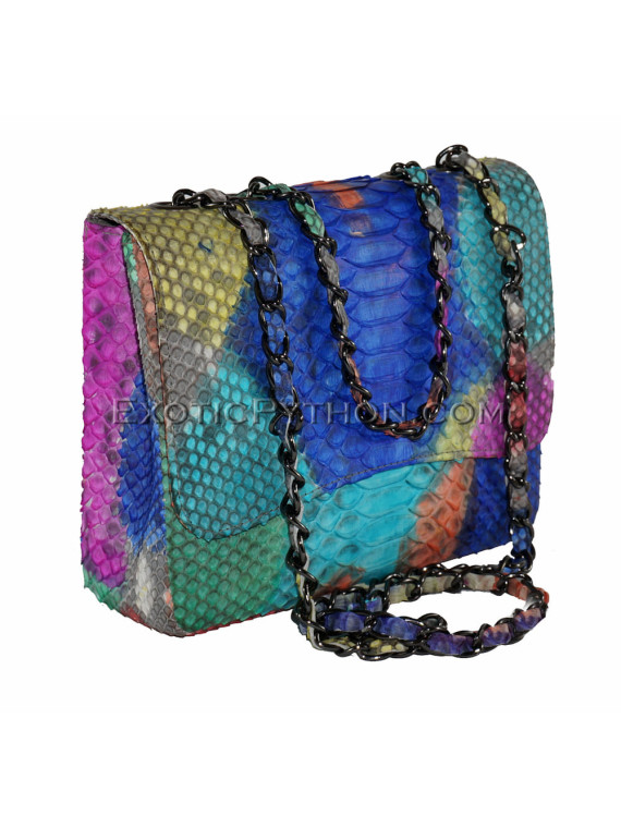 Multicolor snakeskin purse CL-49