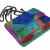 Multicolor snakeskin purse CL-49