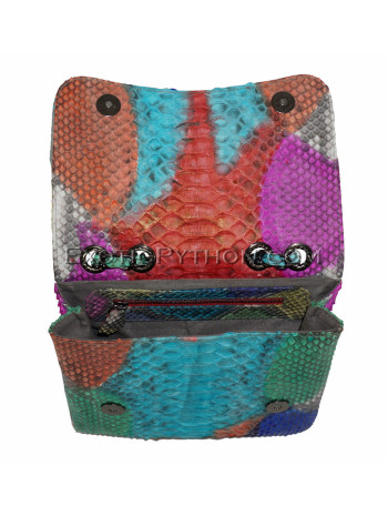 Multicolor snakeskin purse CL-49