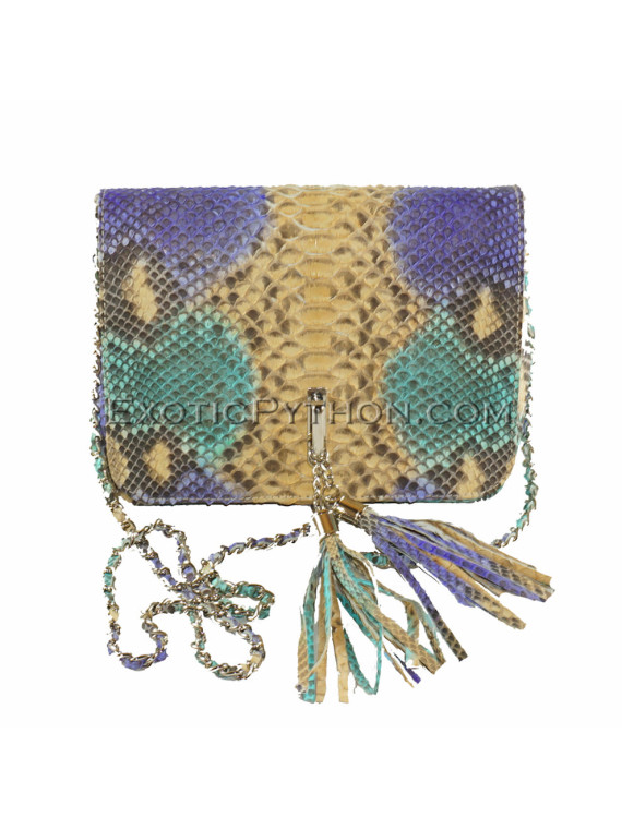 Multicolor snakeskin purse CL-82