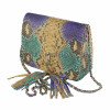 Multicolor snakeskin purse CL-82