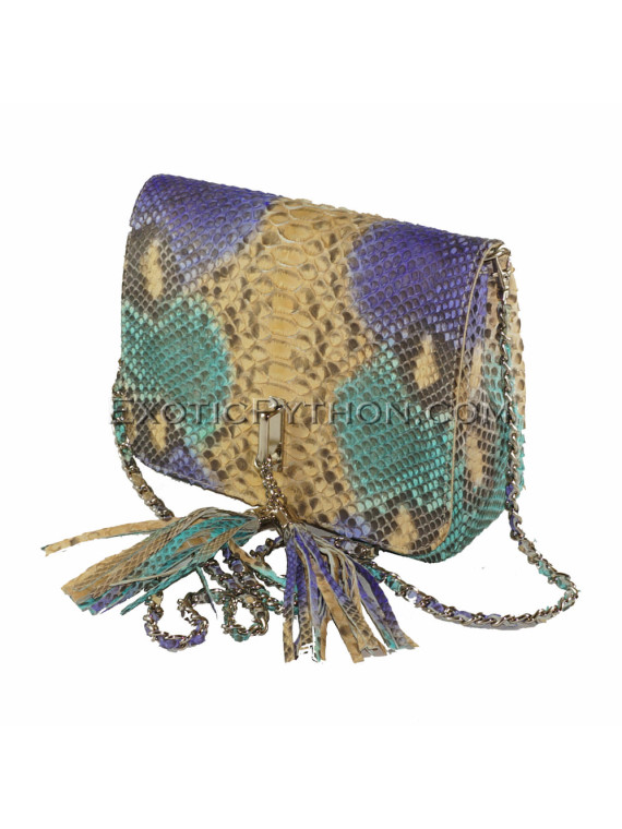 Multicolor snakeskin purse CL-82