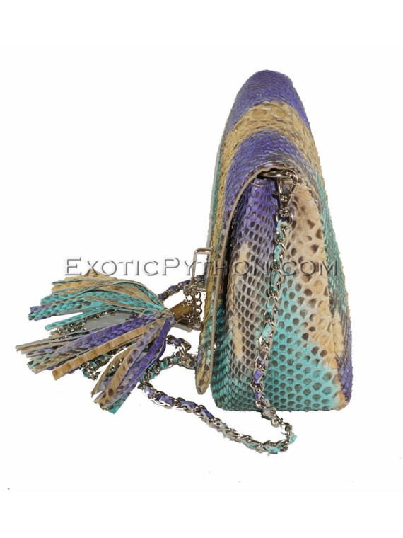 Multicolor snakeskin purse CL-82