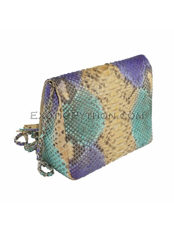 Multicolor snakeskin purse CL-82