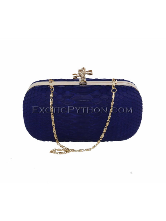 Snake leather clutch CL-81