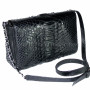 Python clutch bag black shiny CL-6