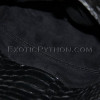 Python clutch bag black shiny CL-6