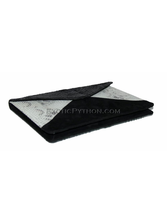 Python clutch black & white CL-2