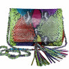 Multicolor snakeskin purse CL-26