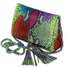 Multicolor snakeskin purse CL-26